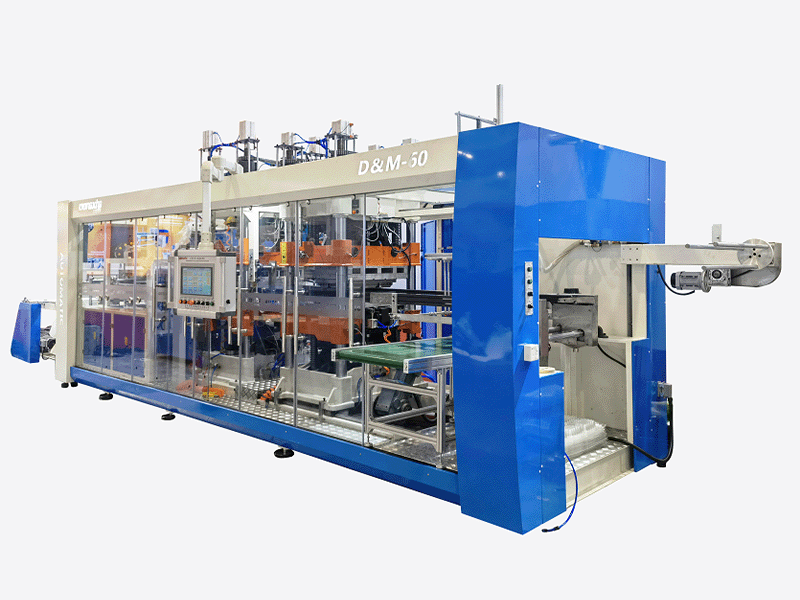 Four Stations Automatic Plastic Thermoforming Machine DM60