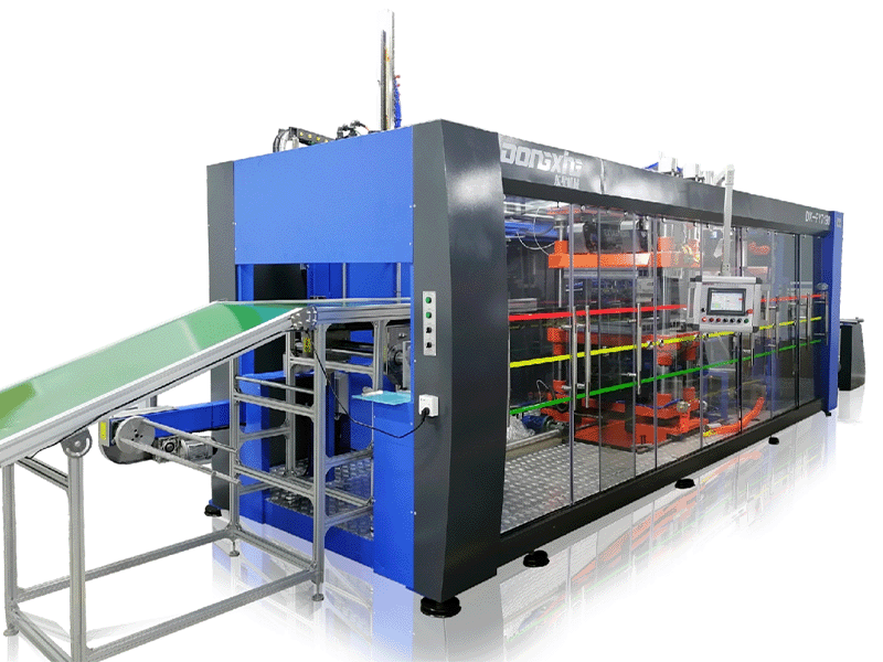 Full Servo Vaccum Forming 3-station Full Auto Thermoforming Machine